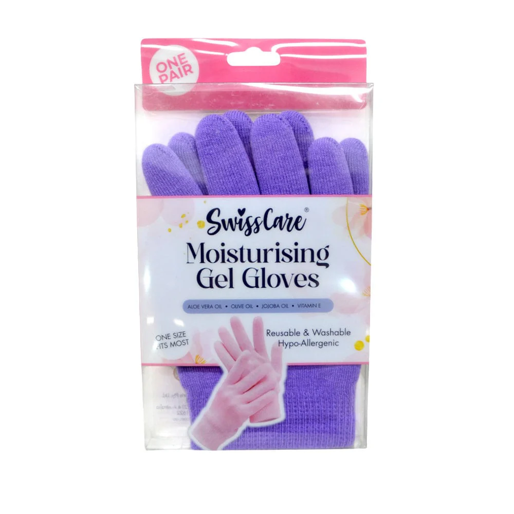 SwissCare Moisturising Gel Gloves Purple 1 SwissCare Moisturising Gel Gloves Purple
