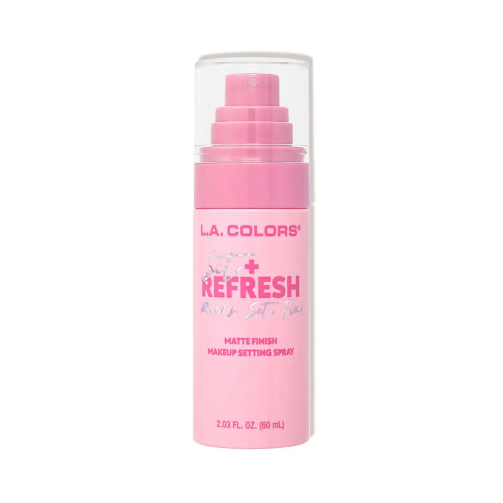 LA Colors Set + Refresh Matte Setting Spray 60ml 1 LA Colors Set + Refresh Matte Setting Spray 60ml
