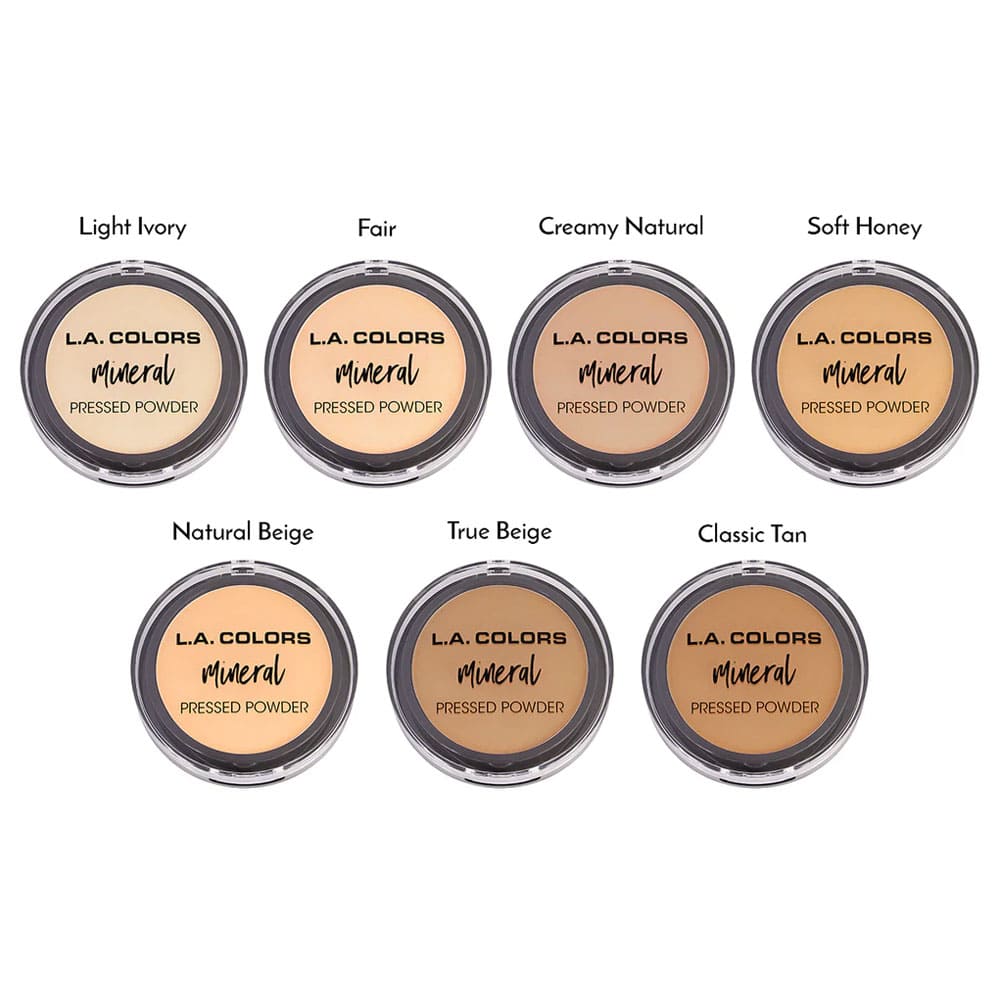 LA Colors Mineral Pressed Powder Creamy Natural 7.5g 3 LA Colors Mineral Pressed Powder Creamy Natural 7.5g