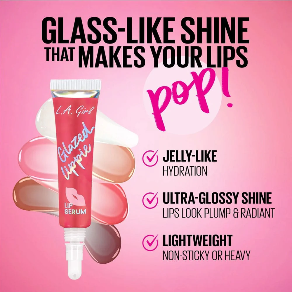 LA Girl Glazed Lippie Lip Serum Sweet 12ml 3 LA Girl Glazed Lippie Lip Serum Sweet 12ml