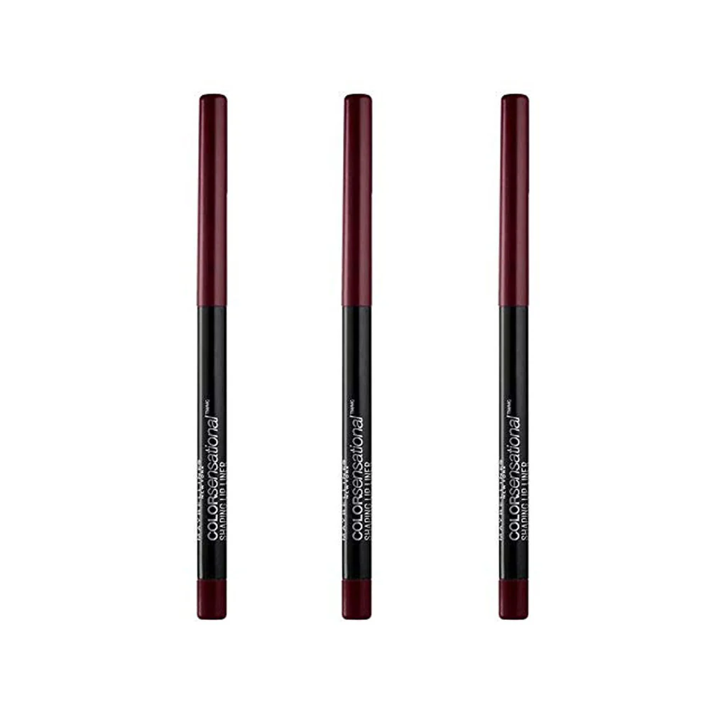 3x Maybelline Color Sensational Shaping Lip Liner 92 Divine Wine