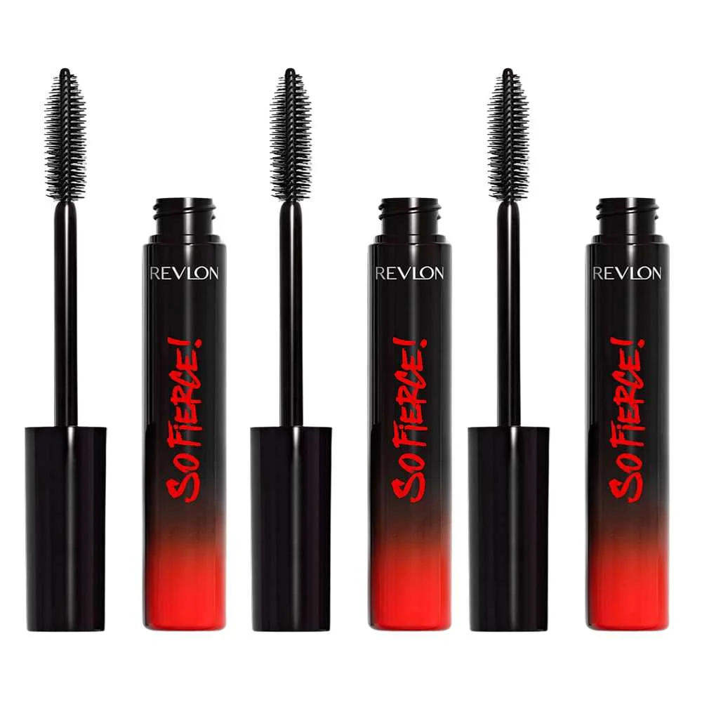 3x Revlon So Fierce! Mascara 702 Black 7.5ml