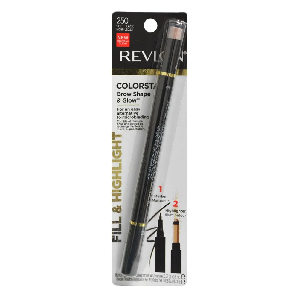 Revlon ColorStay Brow Shape & Glow 250 Soft Black 5 Revlon ColorStay Brow Shape & Glow 250 Soft Black
