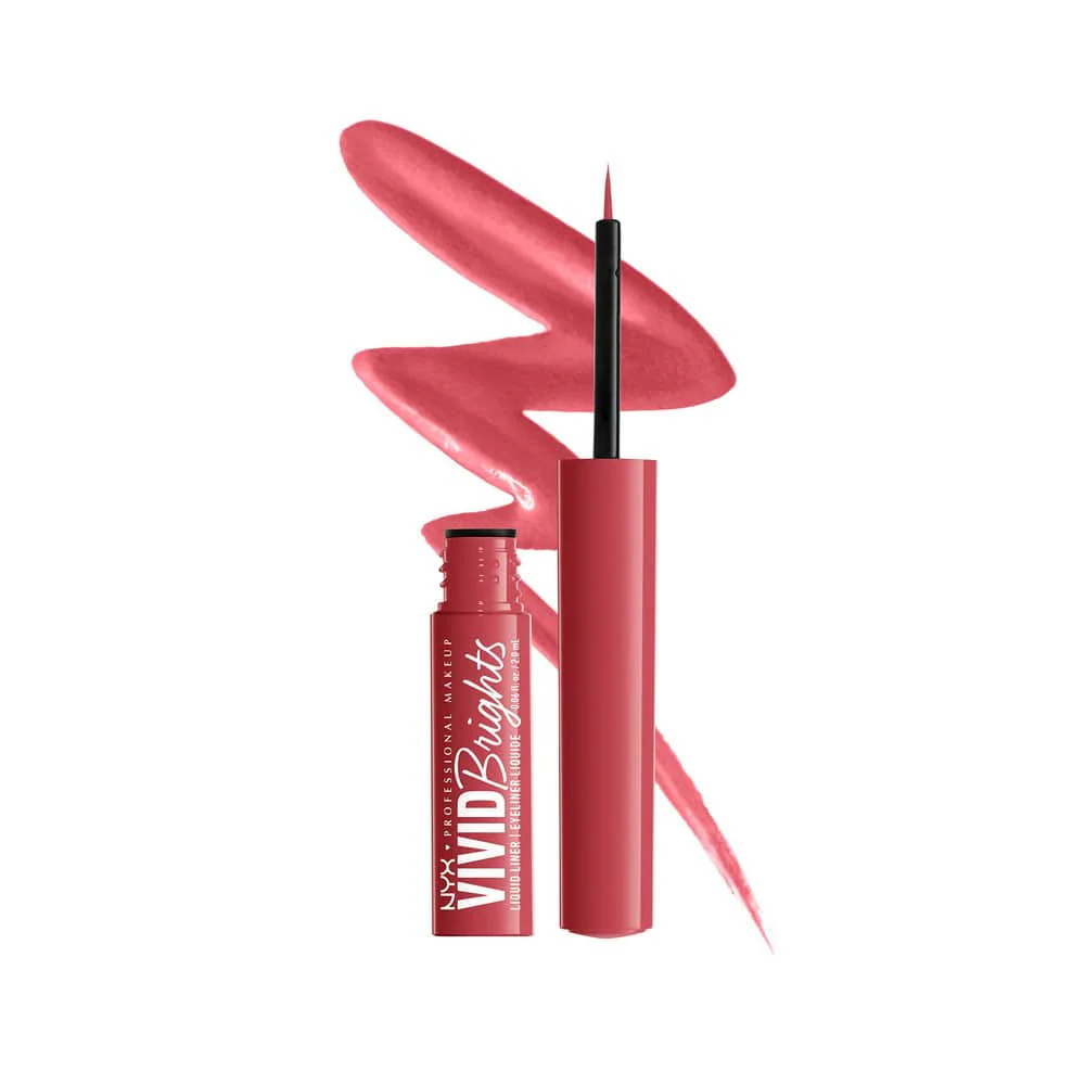 NYX Eyeliner Matte Liquid Vivid Brights 04 On Red 2ml 1 NYX Eyeliner Matte Liquid Vivid Brights 04 On Red 2ml