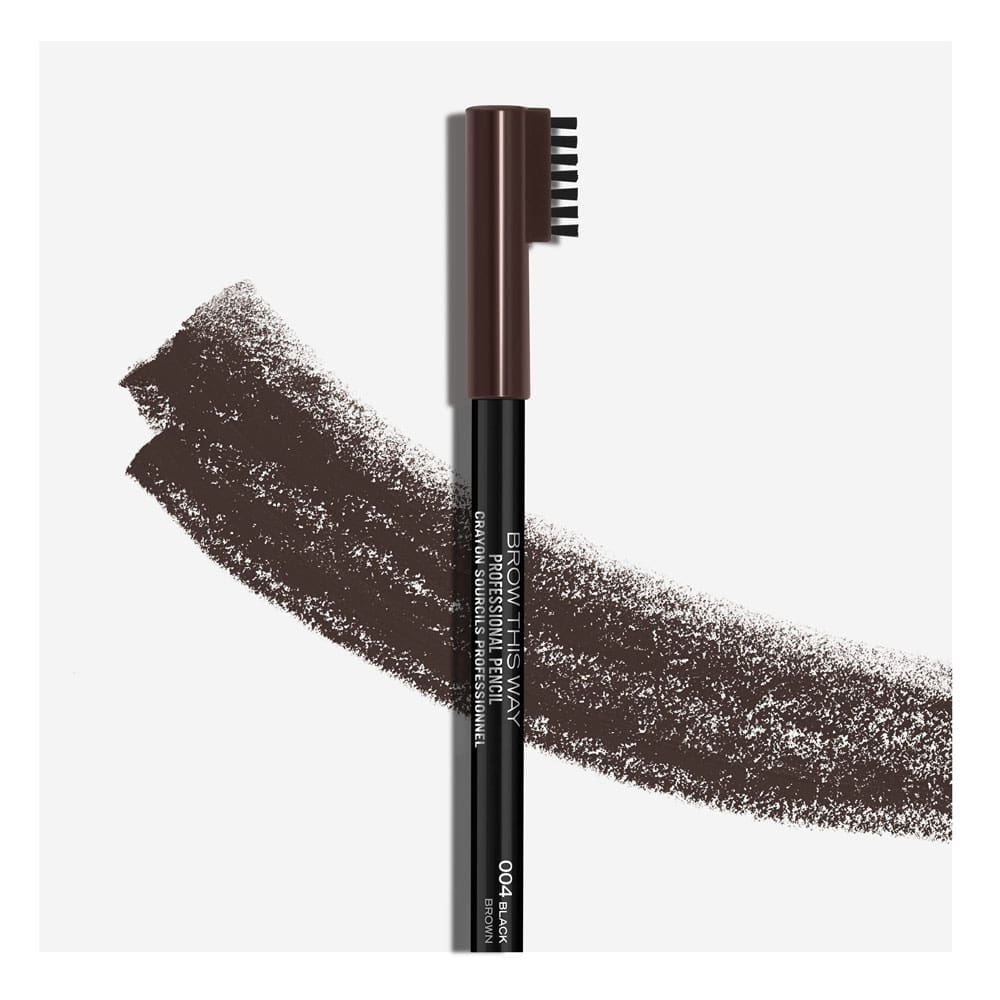 Rimmel Professional Eyebrow Pencil & Brush 004 Black Brown 3 Rimmel Professional Eyebrow Pencil & Brush 004 Black Brown