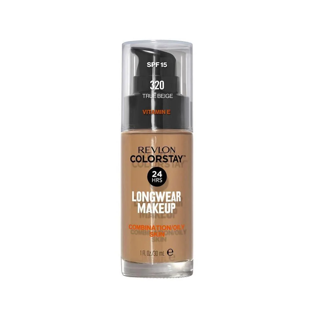 Revlon ColorStay Combination/Oily Foundation SPF15 320 True Beige 30ml 2 Revlon ColorStay Combination/Oily Foundation SPF15 320 True Beige 30ml