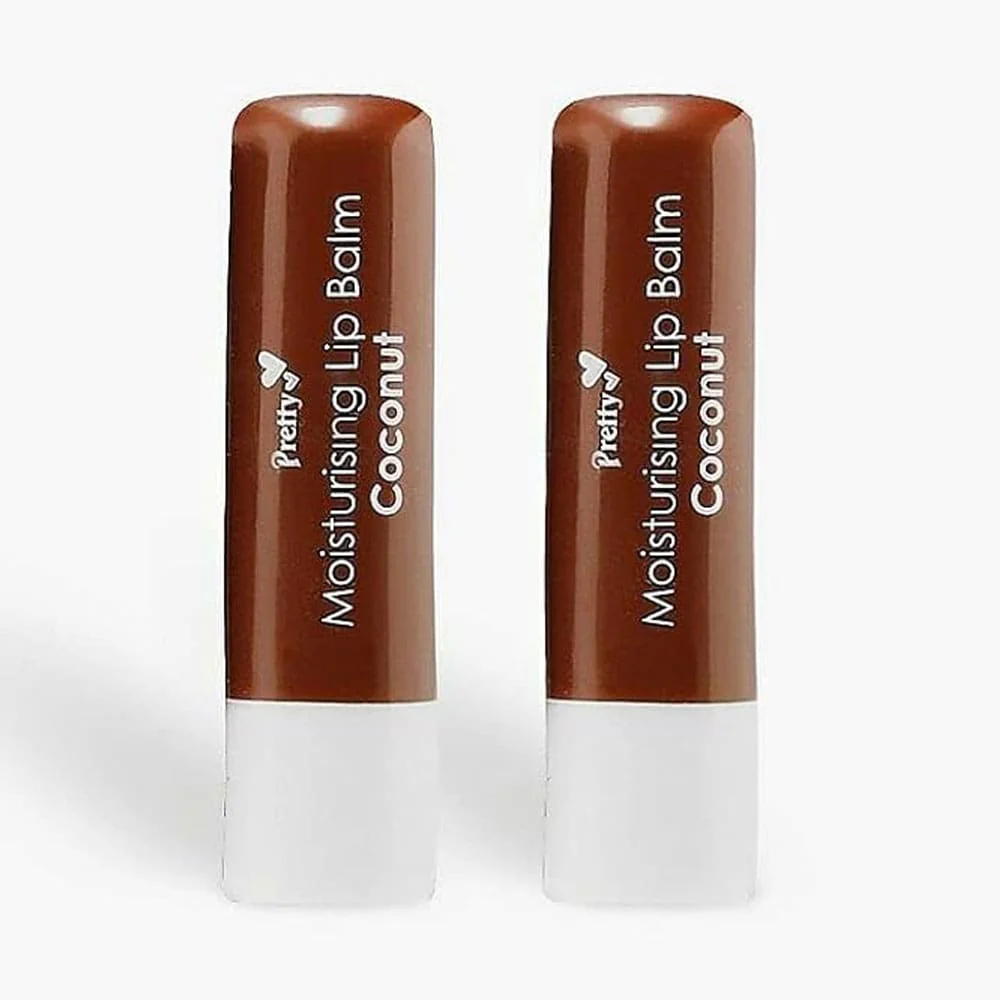 Pretty Moisturising Lip Balm Twin Pack Coconut 2x4.3g 1 Pretty Moisturising Lip Balm Twin Pack Coconut 2x4.3g
