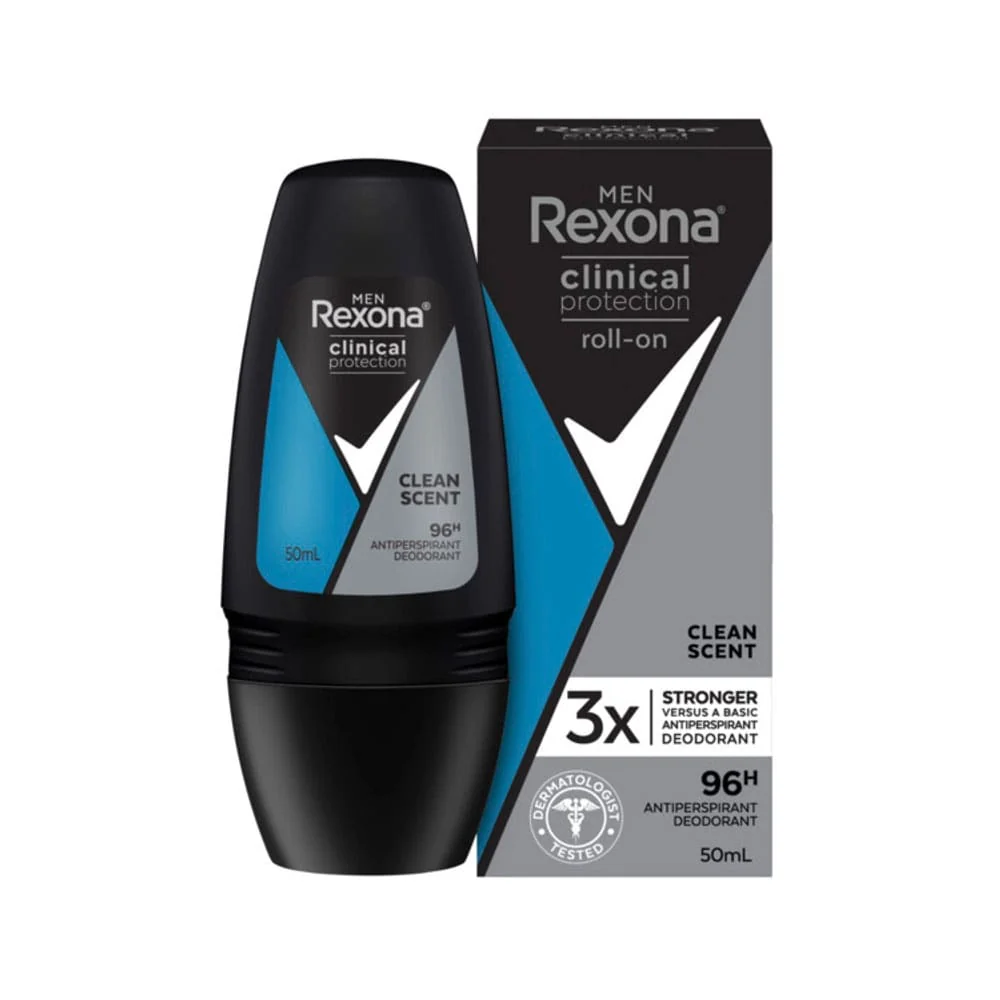 Rexona Men Clinical Protection Roll On Clean Scent 96Hr 50ml