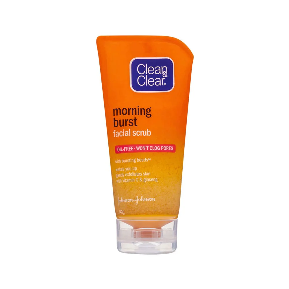 Clean And Clear Facial Scrub Morning Burst Oil Free 141g - short dated clearance