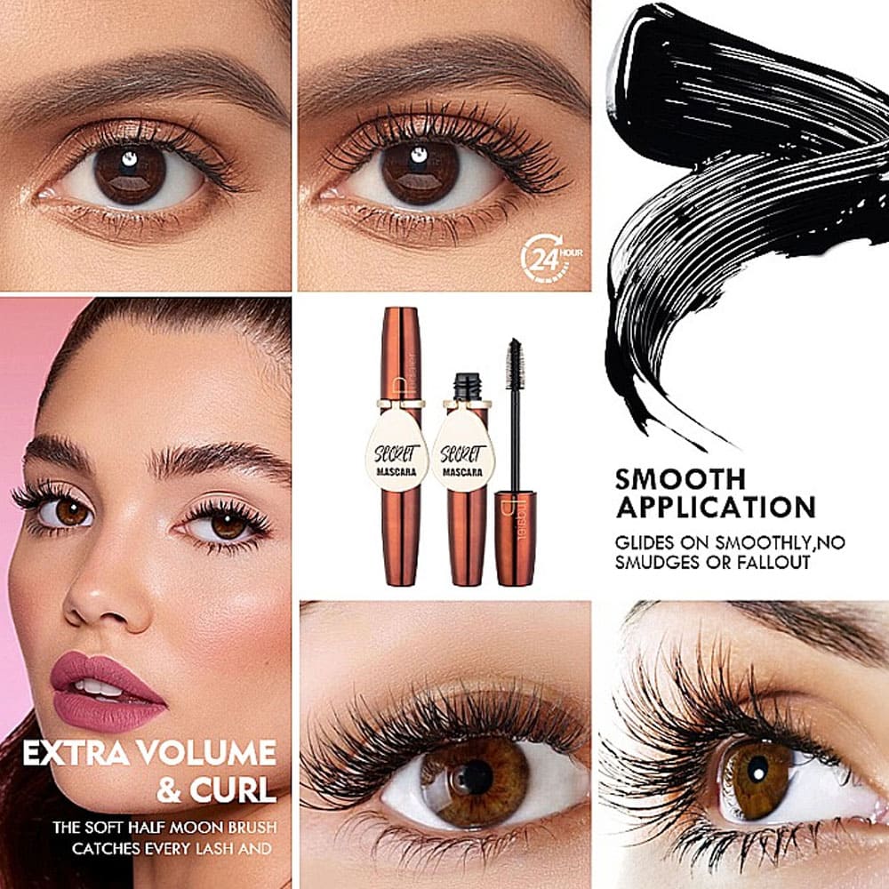 Pudaier Secret & Volume Lengthening Mascara Black 8g 2 Pudaier Secret & Volume Lengthening Mascara Black 8g