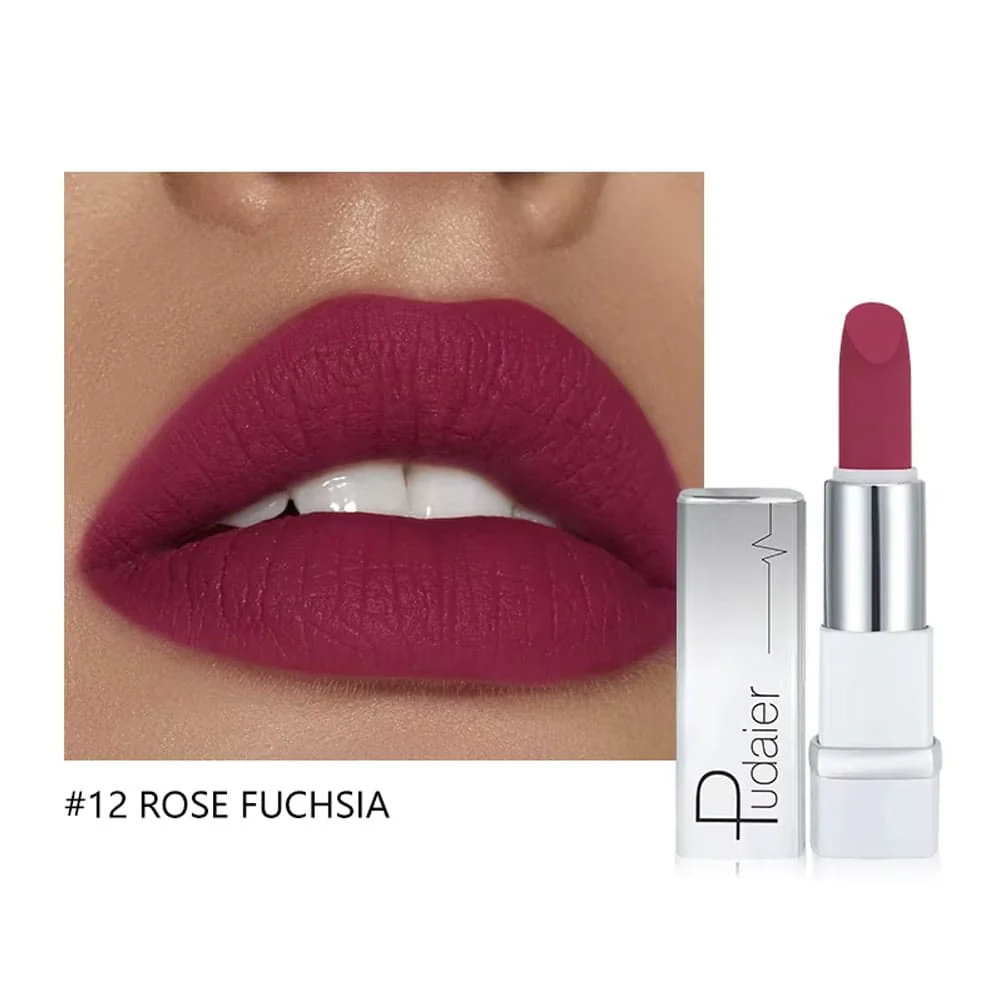 Pudaier Future Lipstick 12 Rose Fuchsia 3.5g 2 Pudaier Future Lipstick 12 Rose Fuchsia 3.5g