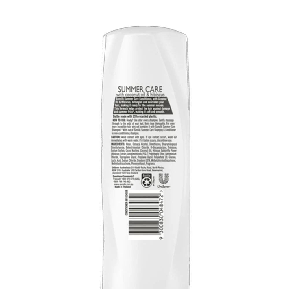 Sunsilk Conditioner Summer Care With Coconut Oil & Hibiscus 350ml 2 Sunsilk Conditioner Summer Care With Coconut Oil & Hibiscus 350ml