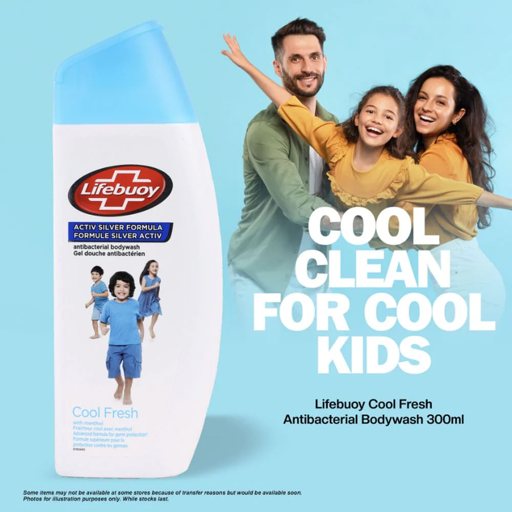 Lifebuoy Antibacterial Bodywash Cool Fresh 300ml 2 Lifebuoy Antibacterial Bodywash Cool Fresh 300ml