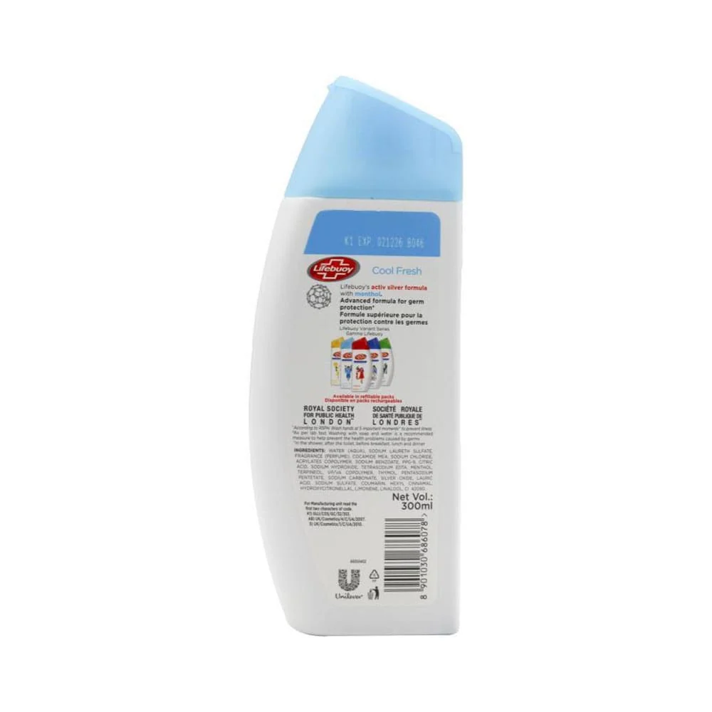 Lifebuoy Antibacterial Bodywash Cool Fresh 300ml 3 Lifebuoy Antibacterial Bodywash Cool Fresh 300ml