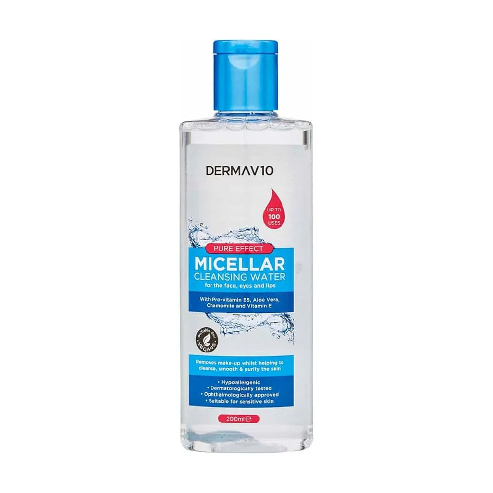 Derma V10 Micellar Cleansing Water 200ml 1 Derma V10 Micellar Cleansing Water 200ml