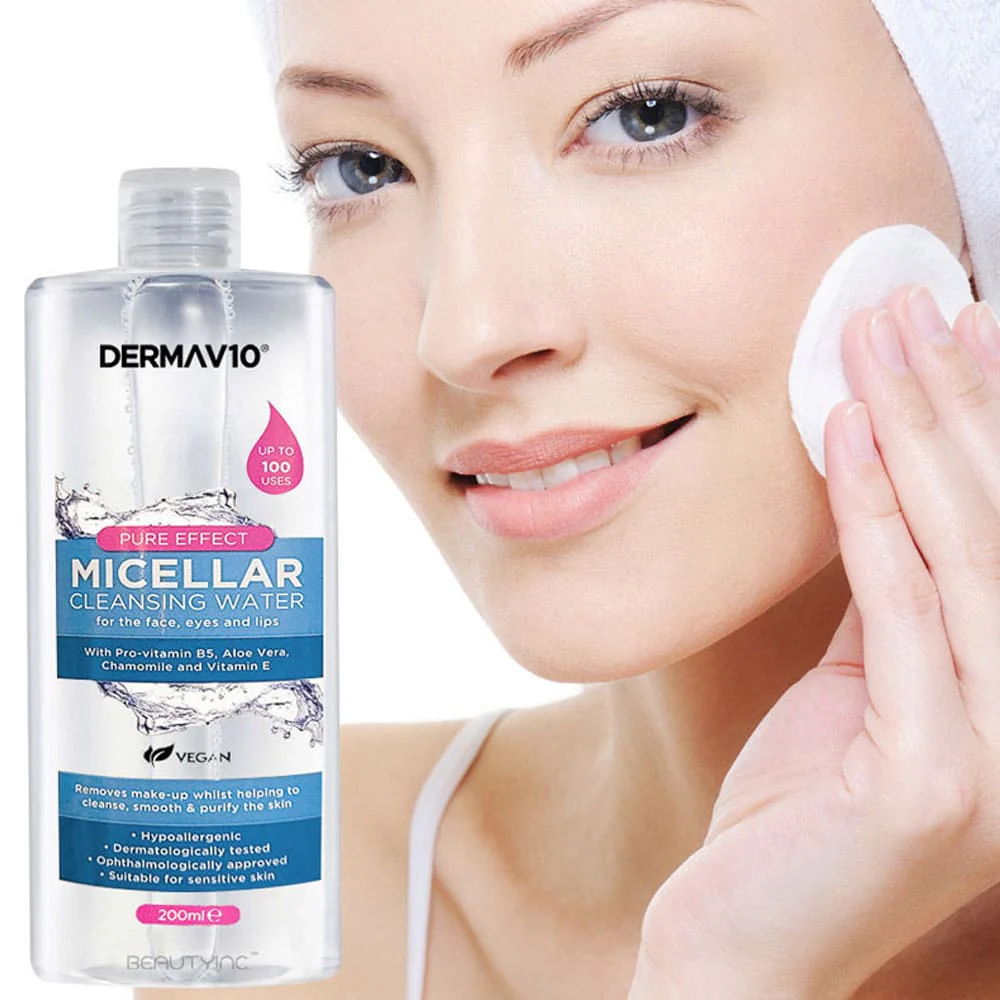 Derma V10 Micellar Cleansing Water 200ml 2 Derma V10 Micellar Cleansing Water 200ml