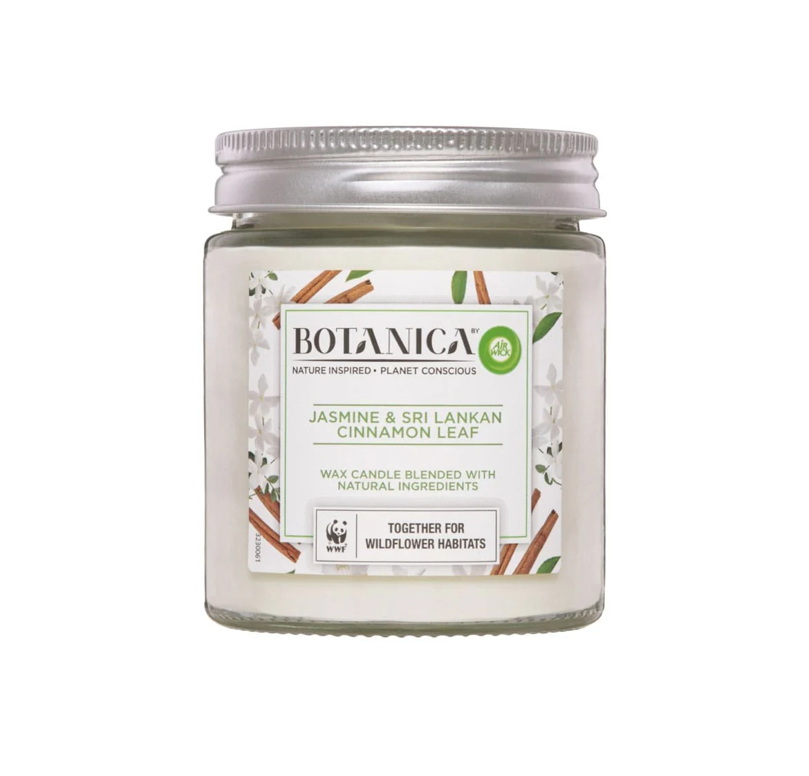 Air Wick Candle Botanica Jasmine & Sri Lankan Cinnamon Leaf 1 Air Wick Candle Botanica Jasmine & Sri Lankan Cinnamon Leaf