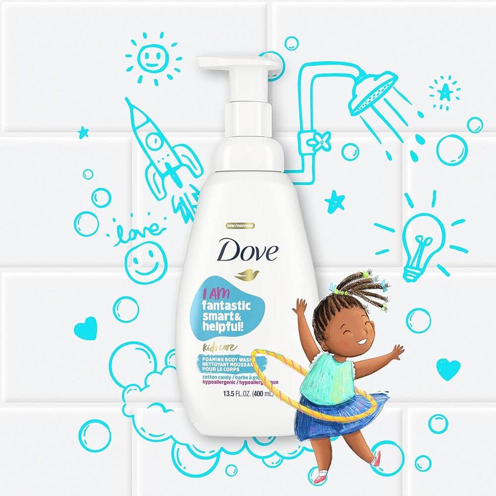 Dove Kids Care Foaming Body Wash Cotton Candy Hypoallergenic 400ml 3 Dove Kids Care Foaming Body Wash Cotton Candy Hypoallergenic 400ml