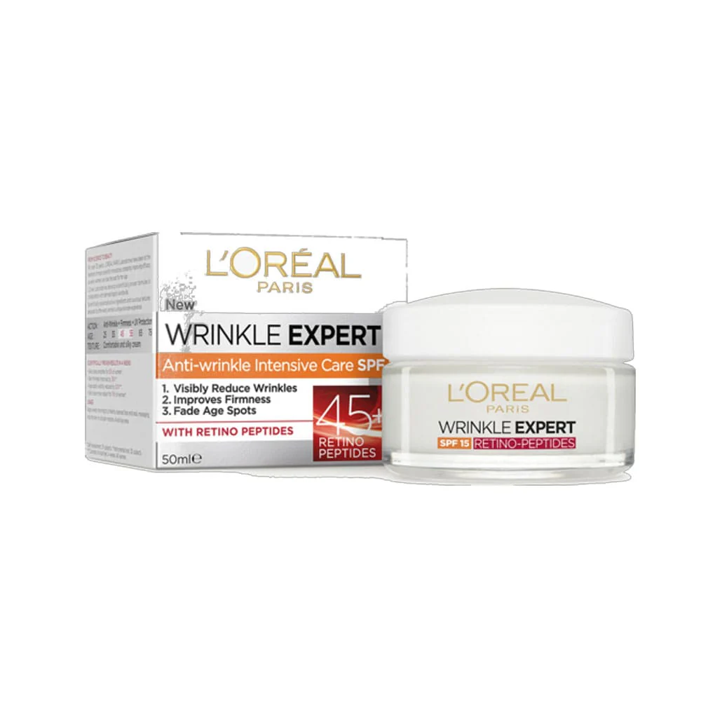 L'Oreal Paris Wrinkle Expert Intensive Anti Wrinkle Cream Day With Retino Peptides 45+ 50ml