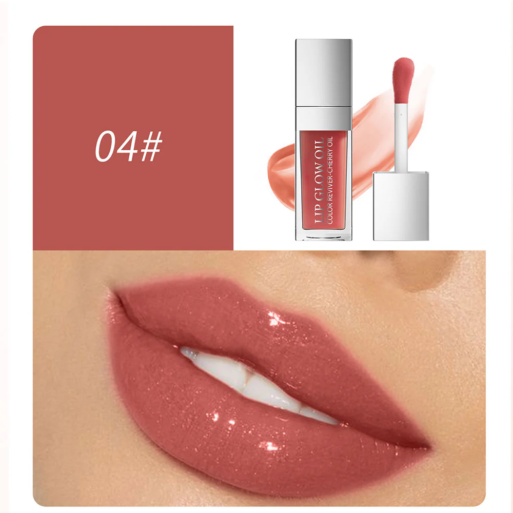 Hello Kiss Lip Glow Oil 04 Rosewood 8ml 2 Hello Kiss Lip Glow Oil 04 Rosewood 8ml