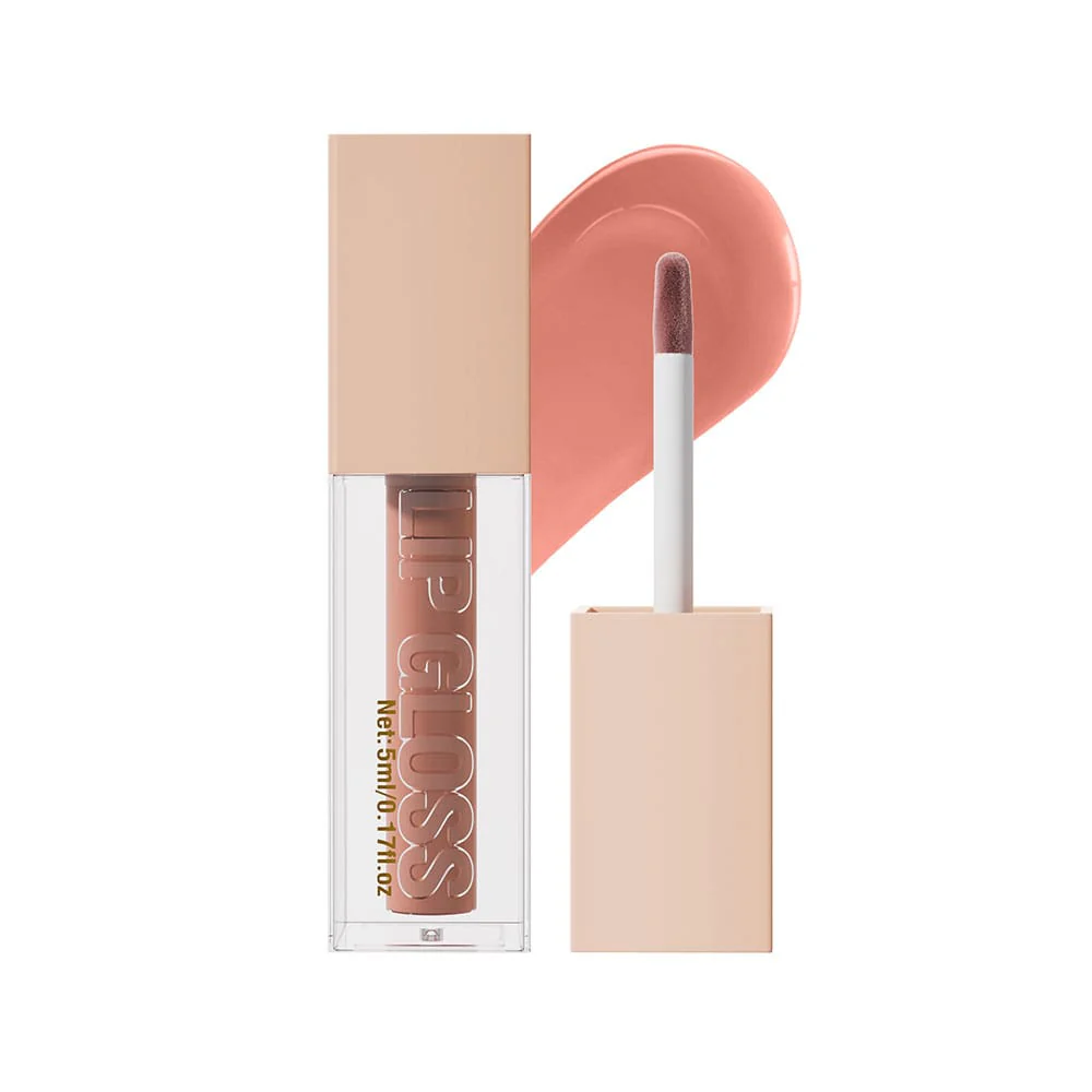 Hello Kiss Moisturising & Plump Lip Gloss 008 Stone 1 Hello Kiss Moisturising & Plump Lip Gloss 008 Stone
