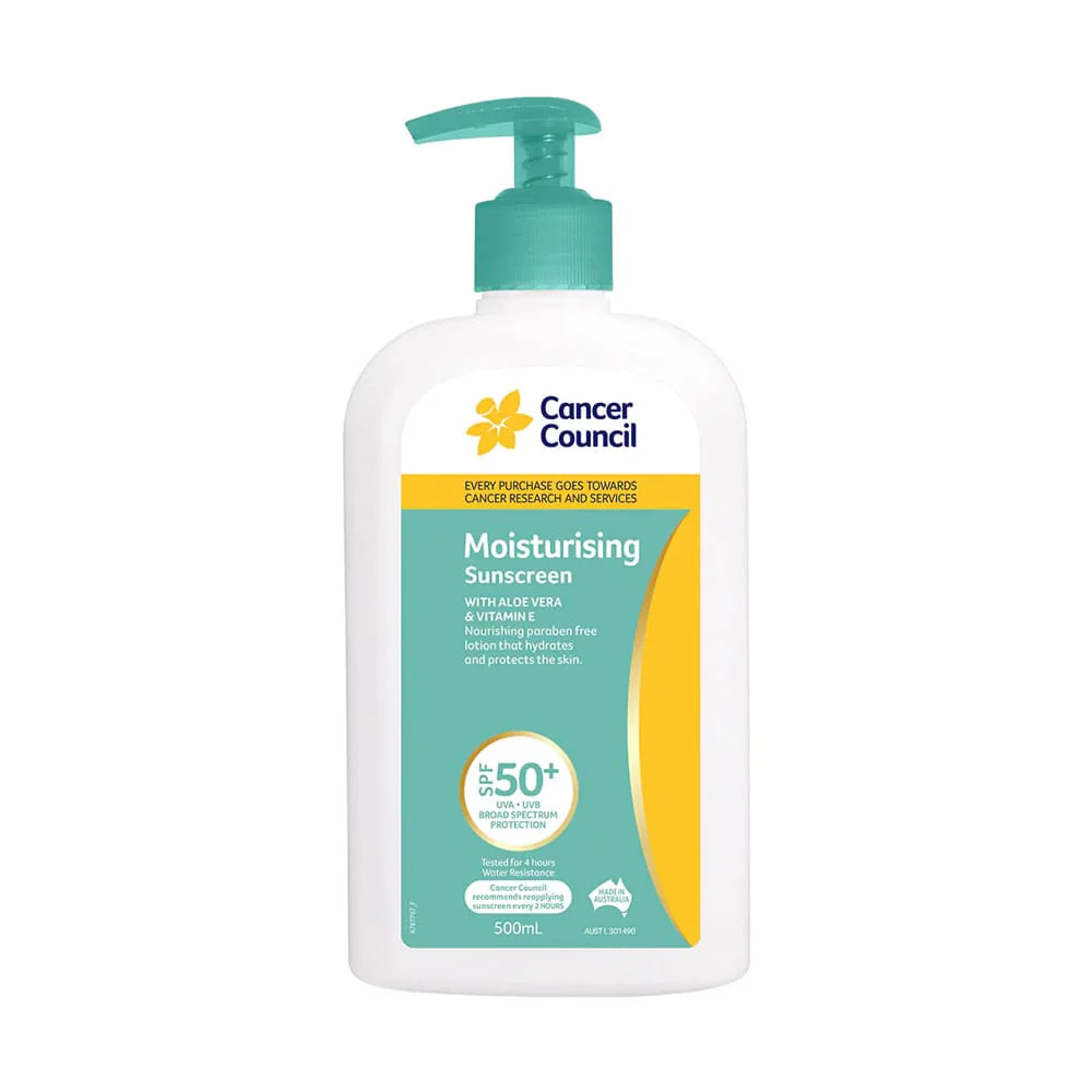 Cancer Council Moisturising Sunscreen SPF50+ 500ml