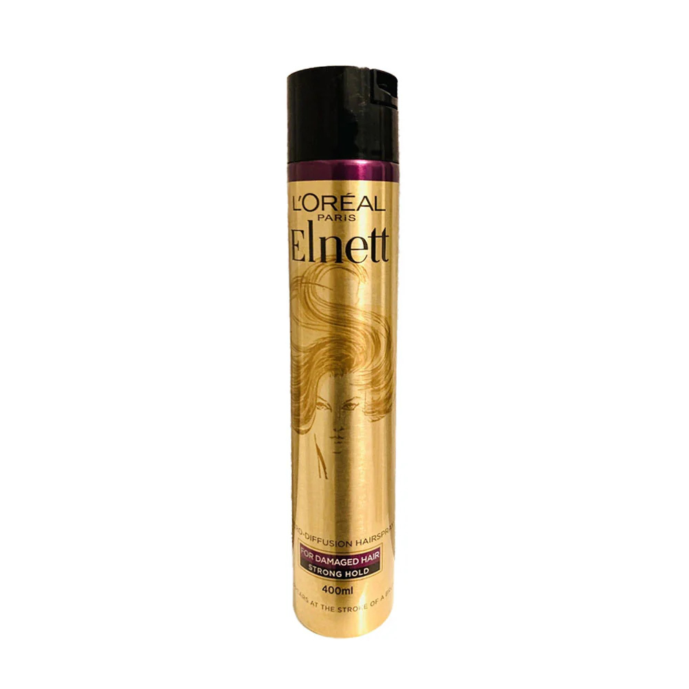 L'Oreal Paris Elnett Hairspray For Damaged Hair Strong Hold 400ml