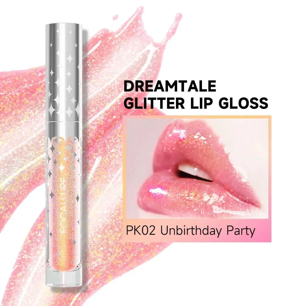 Focallure Dreamtale Glitter Lip Gloss 02 Unbirthday Party 2 Focallure Dreamtale Glitter Lip Gloss 02 Unbirthday Party