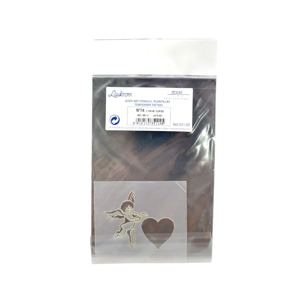 Stageline Laukrom Body Art Stencils Temporary Tattoo No 14 Cupido