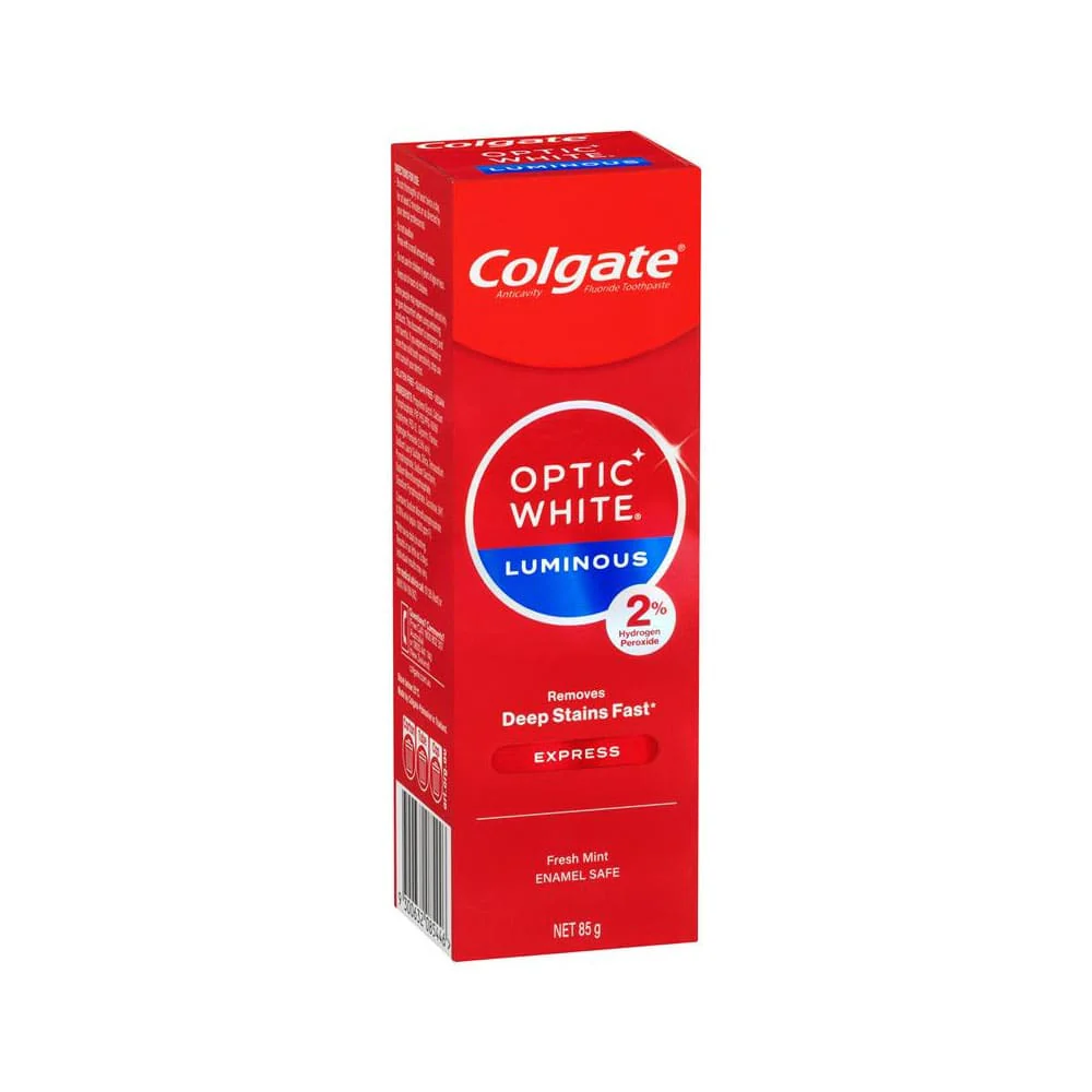 Colgate Toothpaste Optic White Luminous Express Fresh Mint 85g