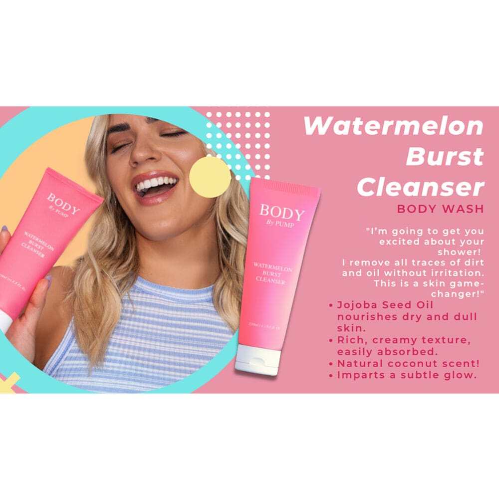 Body By Pump Watermelon Burst Cleanser 50ml 3 Body By Pump Watermelon Burst Cleanser 50ml