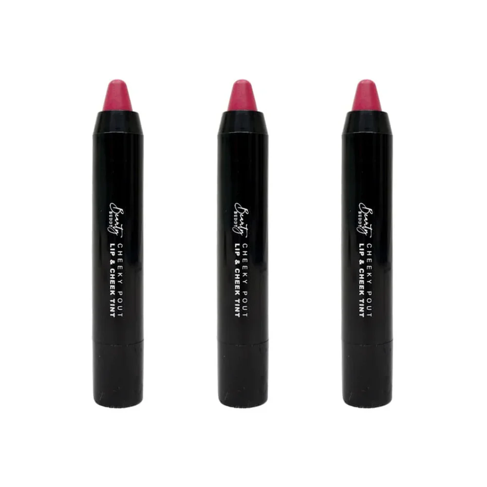 3x Beauty Buddy Cheeky Pout Lip & Cheek Tint 01 Believe 3g