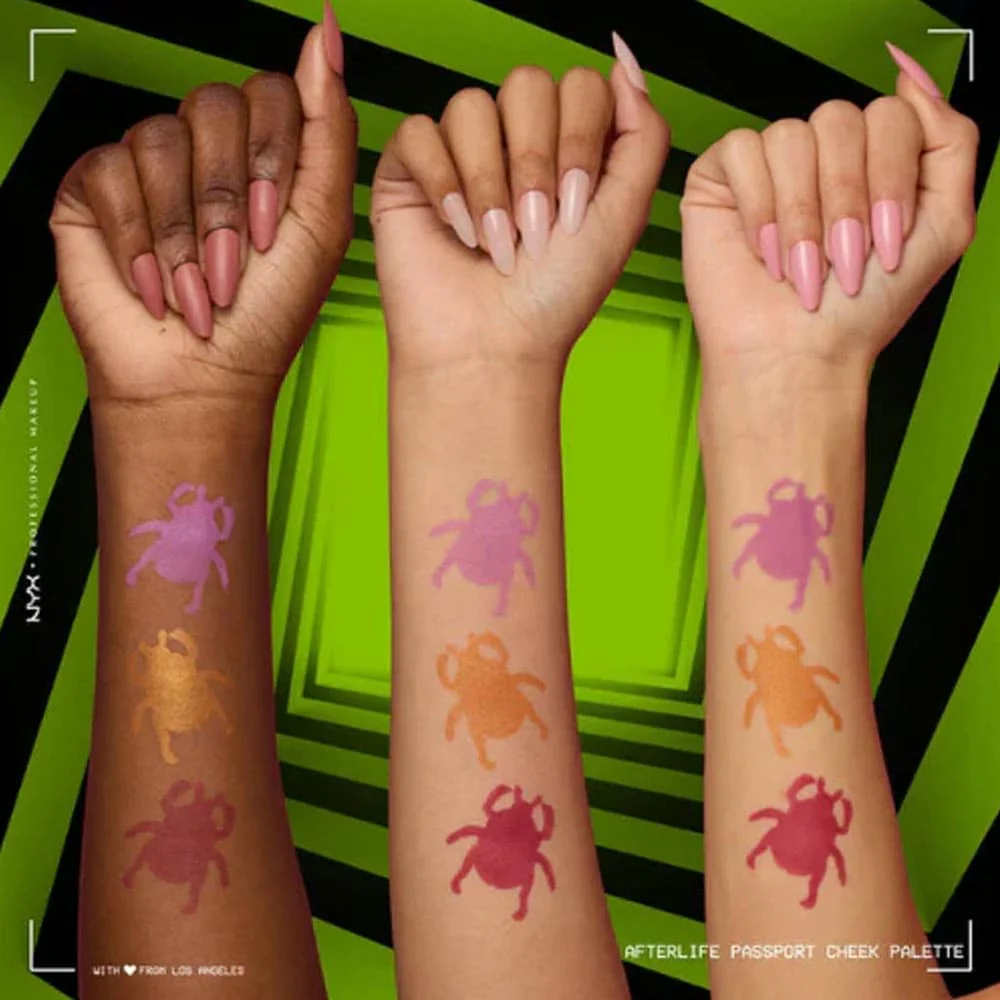 NYX Beetlejuice Afterlife Cheek Palette 4 NYX Beetlejuice Afterlife Cheek Palette