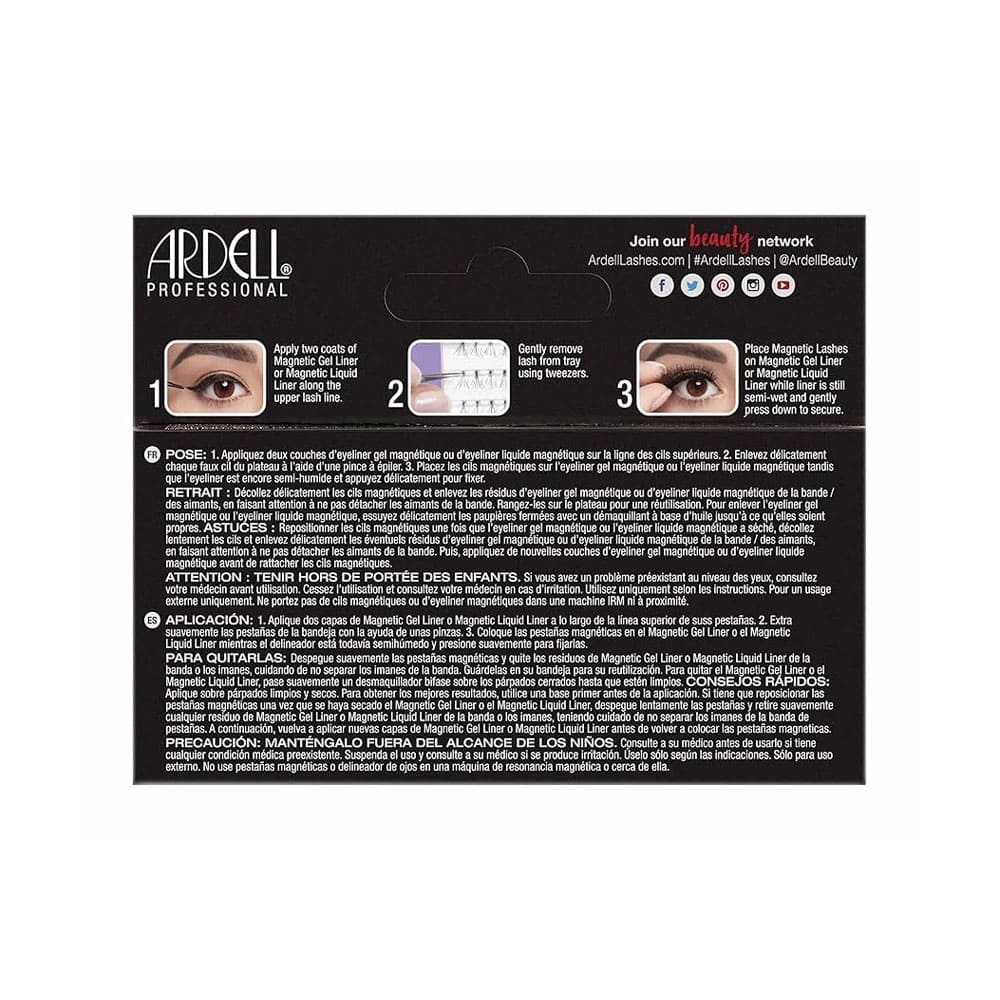 Ardell Professional Magnetic Individuals Lashes Long Black 2 Ardell Professional Magnetic Individuals Lashes Long Black