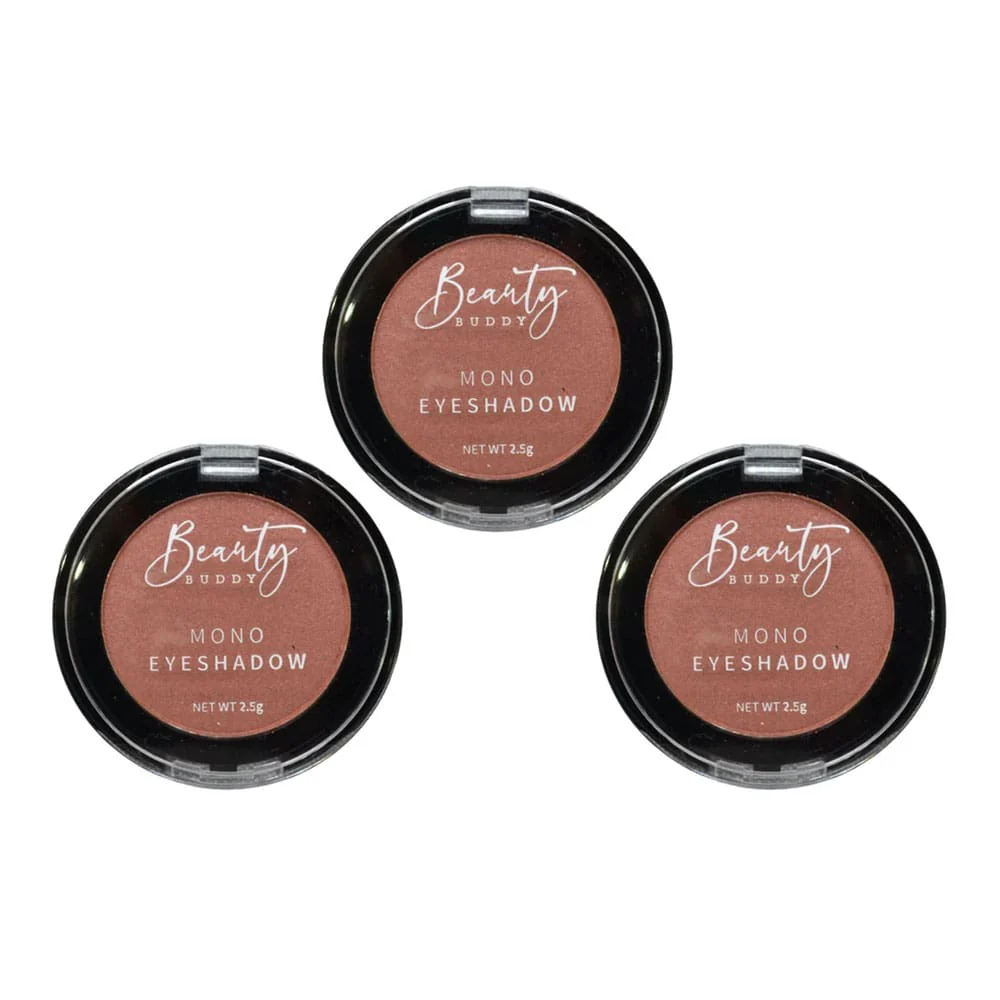 3x Beauty Buddy Mono Eyeshadow 06 Barely There 2.5g