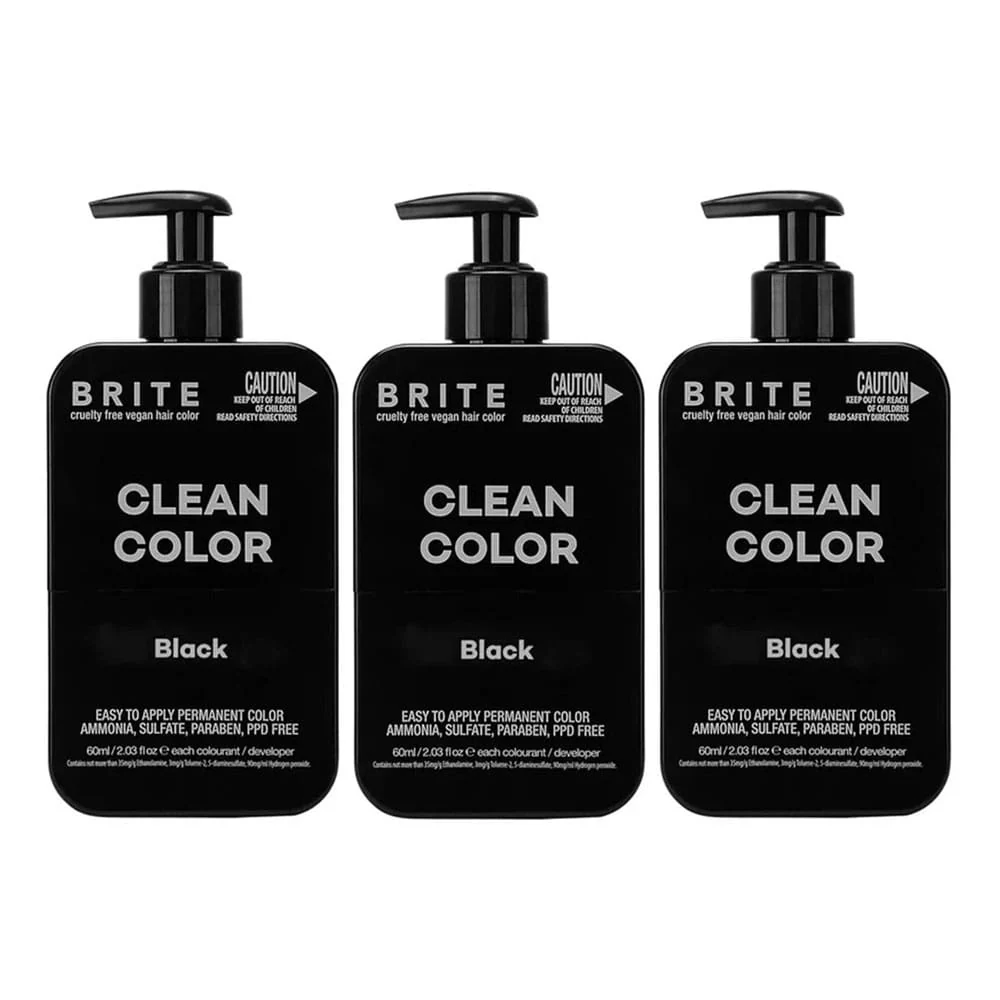 3x Brite Clean Color Black