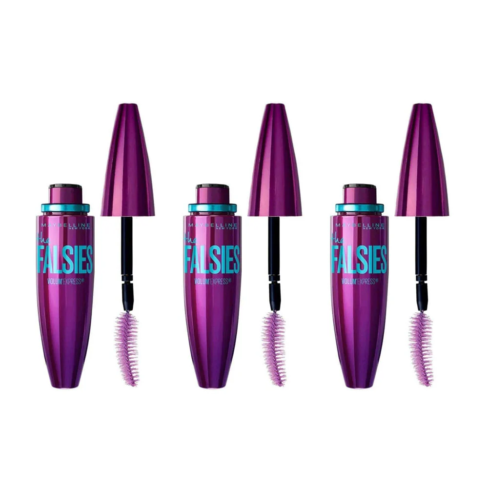 3x Maybelline The Falsies Volum' Express Mascara 280 Blackest Black 7.5ml 1 3x Maybelline The Falsies Volum' Express Mascara 280 Blackest Black 7.5ml