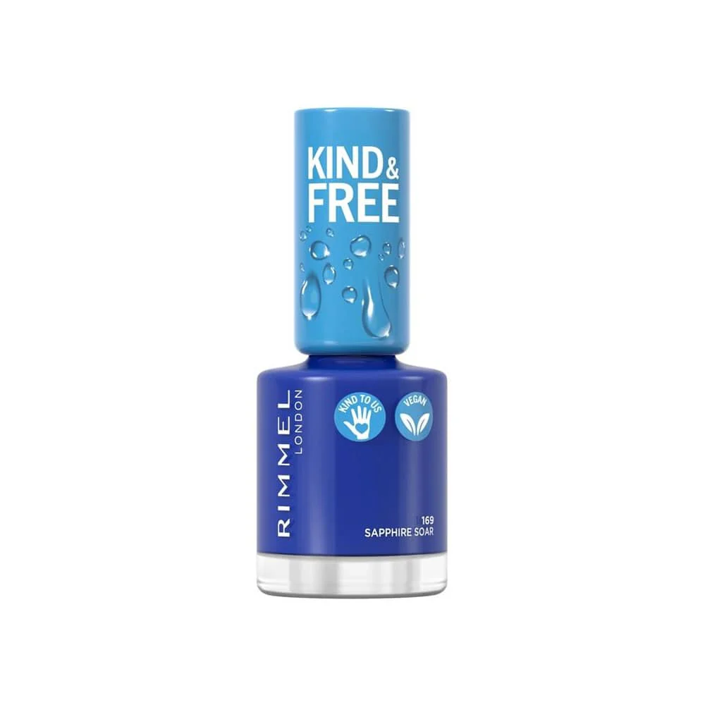 Rimmel Kind & Free Nail Polish 169 Sapphire Soar 8ml