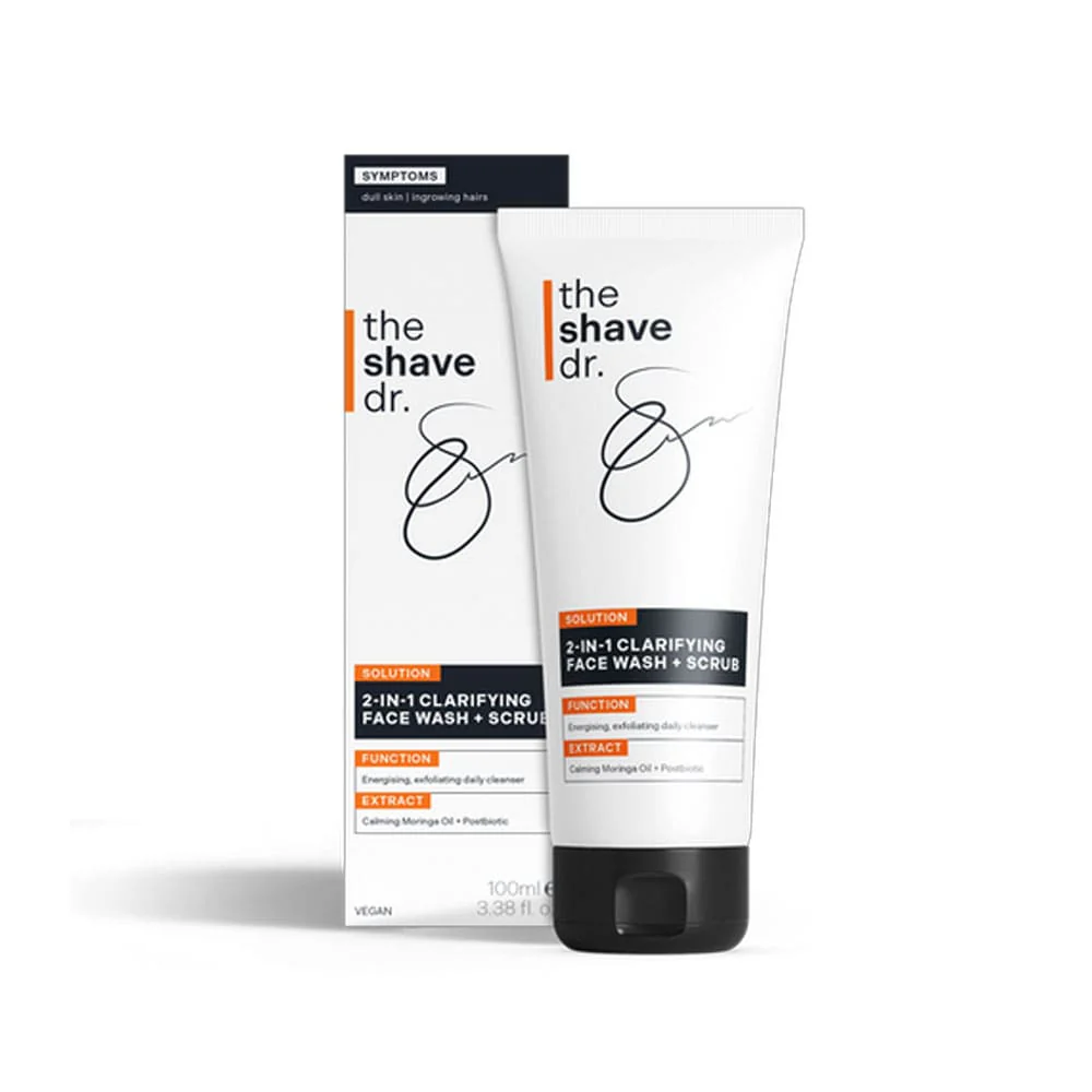 The Shave Dr 2-In-1 Clarifying Face Wash + Scrub 100ml