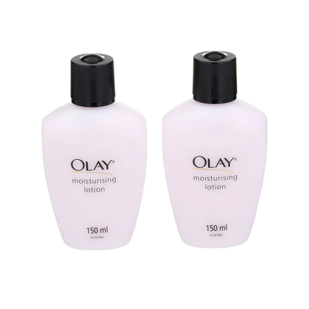 Olay Moisturising Lotion With Coconut Oil & Castor Seed Oil 2x150ml 1 Olay Moisturising Lotion With Coconut Oil & Castor Seed Oil 2x150ml