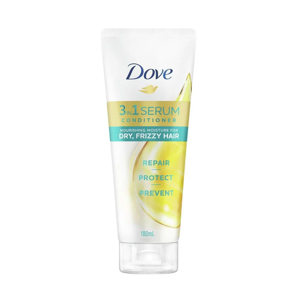 Dove 3-In-1 Serum Conditioner Nourishing Moisture For Dry, Frizzy Hair 180ml