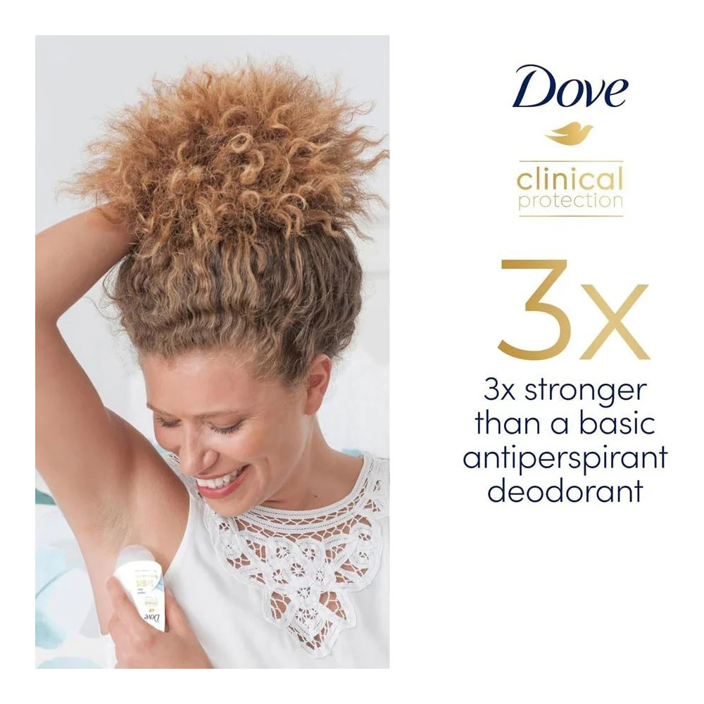 Dove Clinical Protect Original Clean Roll On Deodorant 50ml 3 Dove Clinical Protect Original Clean Roll On Deodorant 50ml