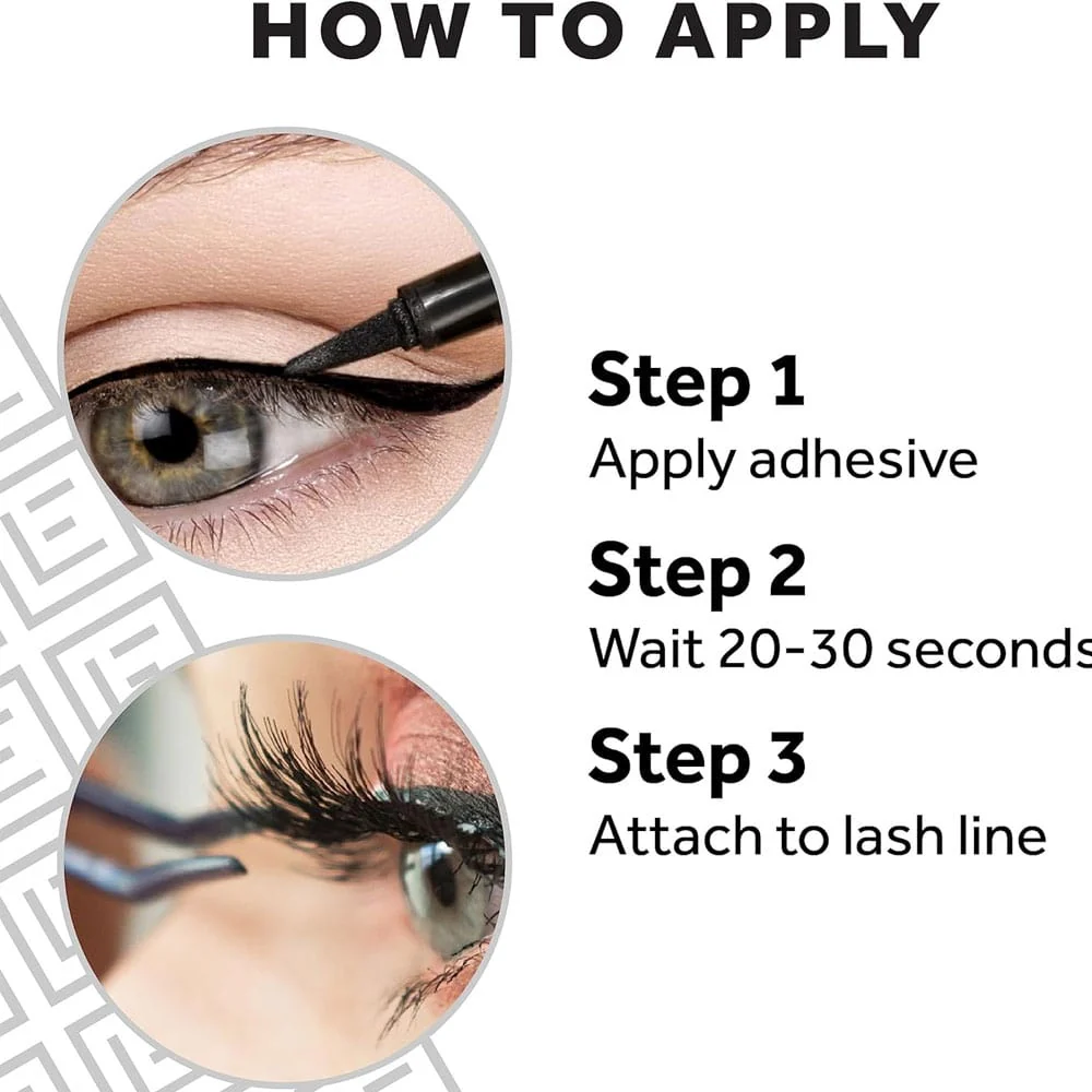 Eylure London Line & Lash Adhesive Eyeliner Black 2-In-1 4 Eylure London Line & Lash Adhesive Eyeliner Black 2-In-1