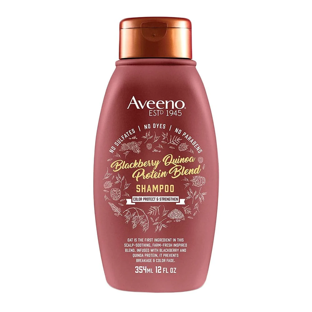 Aveeno Shampoo Blackberry Quinoa Protein Blend Color Protect & Strengthen 354ml