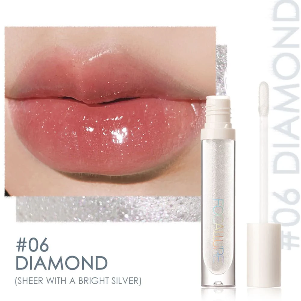 Focallure Plump High Shine Lip Glow 06 Diamond 2 Focallure Plump High Shine Lip Glow 06 Diamond