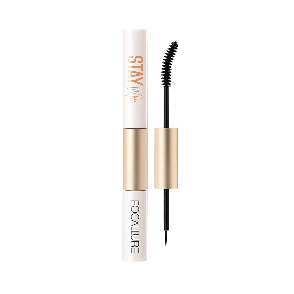Focallure Stay Waterproof Mascara & Eyeliner 2-in-1 01 Black 1 Focallure Stay Waterproof Mascara & Eyeliner 2-in-1 01 Black