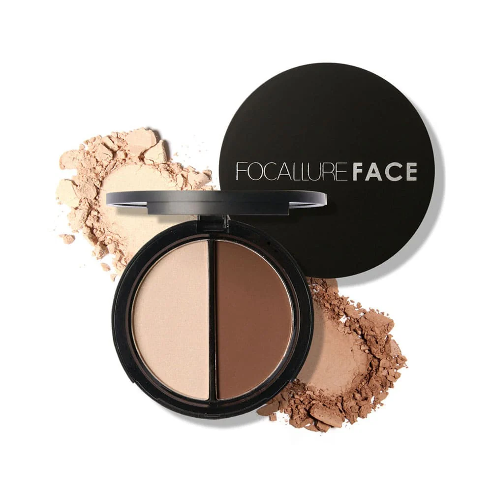 Focallure Face Highlighter & Bronzer Duo 2A Rose Latte 8g 1 Focallure Face Highlighter & Bronzer Duo 2A Rose Latte 8g
