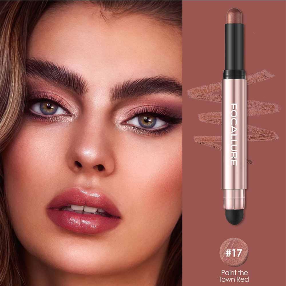 Focallure No Crease Eyeshadow Stick 17 Paint The Town Red 2 Focallure No Crease Eyeshadow Stick 17 Paint The Town Red