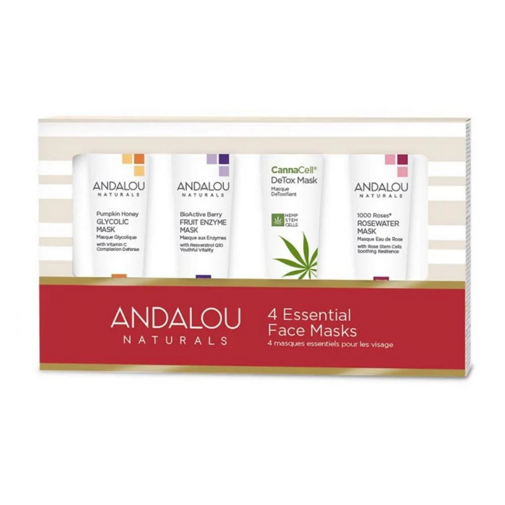 Andalou Naturals 4 Essential Face Masks 15ml Each