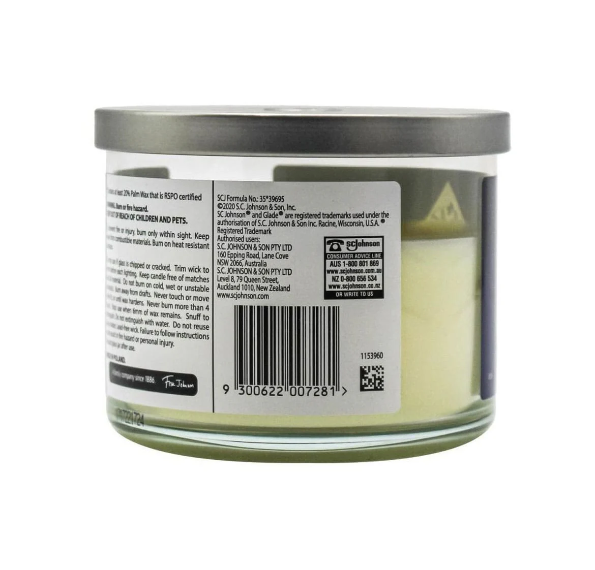 Glade Candle Aromatherapy Pure Happiness Orange + Neroli 3 Glade Candle Aromatherapy Pure Happiness Orange + Neroli
